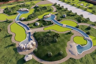 model and render golf courses in sketchup and 3ds max