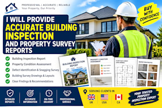 provide accurate building inspection and property survey reports