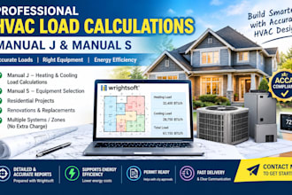 do hvac design manual j and s room by room or block load calculation