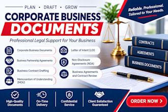 prepare professional corporate business documents