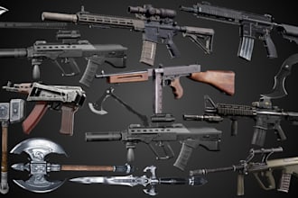 create 3d weapon 3d airsoft weapon cosplay weapons accessory for 3d printing