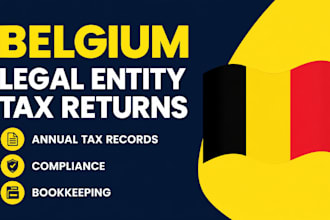 file belgium legal entity tax returns, annual tax , compliance and bookkeeping