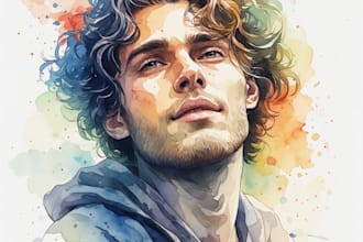 draw or paint artistic portrait of you