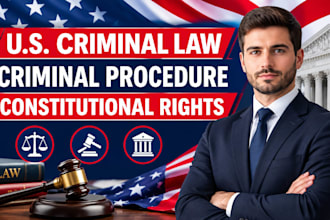 research US criminal law, criminal procedure and constitutional rights