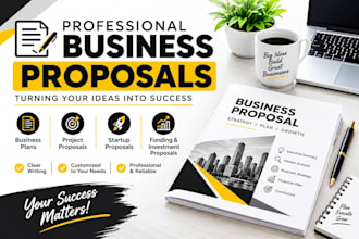 write a professional business proposal and project proposal