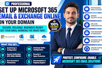 set up microsoft 365 business email and exchange online for your domain