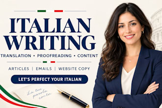 write SEO optimized italian articles, blog posts