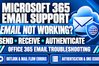 fix office 365 email receiving sending and authentication errors