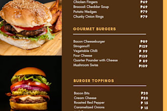 design modern restaurant menu and cafe menu