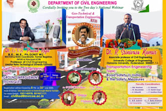 design professional posters, event flyers, and college, webinar posters