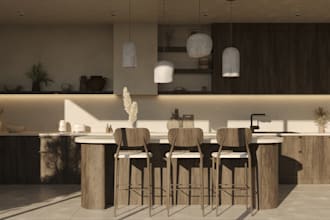 design your kitchen with photorealistic 3d rendering