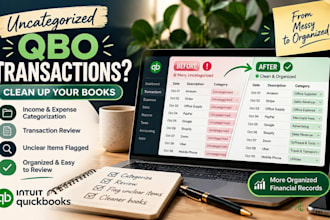 clean up uncategorized transactions in quickbooks online