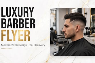 design a professional barber shop flyer