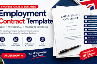 draft a professional UK employment contract template