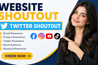 promote shoutout share website link to 300m USA UK spain twitter ig fb yt users
