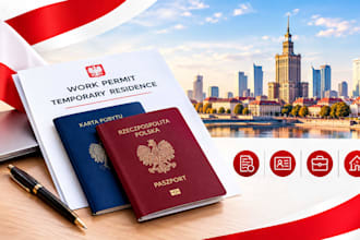 prepare poland temporary residence and work permit documents