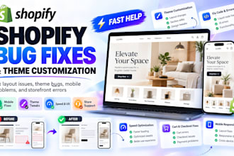 fix shopify bugs and customize your shopify theme