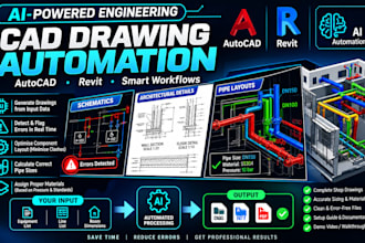 build ai cad automation tools for revit api,autocad plugins, ai driven workflow