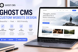 design custom ghost cms website ghost blog ghost membership ghost newsletter