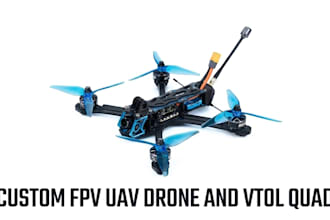 design custom fpv drones vtol quad and heavy lift uav cad for manufacturing