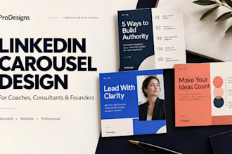 design linkedin carousel posts for coaches and consultants