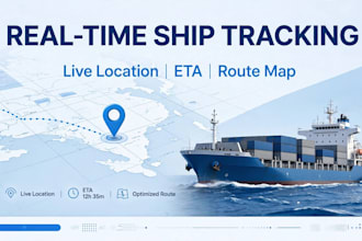 real time ship tracking, vessel tracking and container location