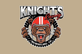 design high quality knights racing brand logo