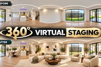 360 degree virtual staging