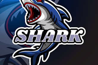 design modern high quality shark logo
