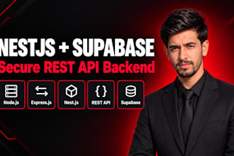 build a nestjs and supabase rest api backend for web and mobile apps