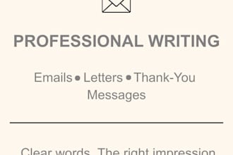 write professional emails and letters
