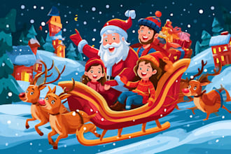 create a custom christmas card