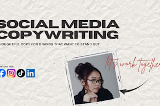 write organic social media content for your business