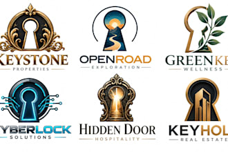 design a professional, key, lock, security, privacy, protection keyhole logo