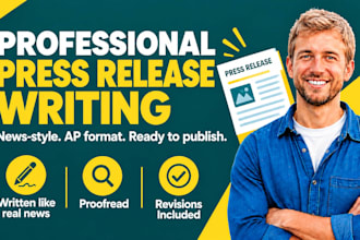 do press release writing write press release PR writing news release