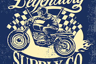 design superb modern motorcycle logo