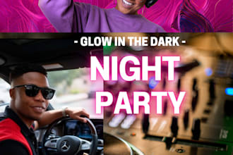 design flyers and promote music events