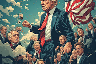 design custom political caricatures and artwork