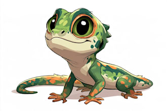 draw a cute watercolor portrait of your pet snake