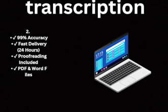 professional audio transcription and video transcription