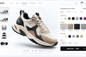 build an interactive 3d product showcase or configurator with threejs