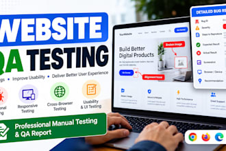 test your website for bugs, responsiveness and usability