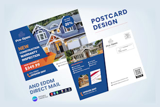 design professional postcard and eddm direct mail