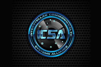 make galactic space alliance video game logo