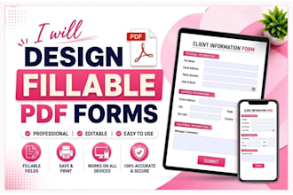 create fillable PDF forms for business use