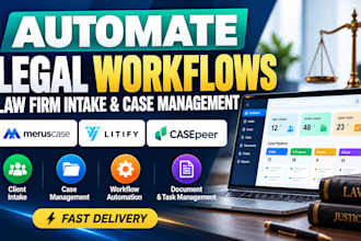 automate legal workflow lawfirm intake case management meruscase litify casepeer