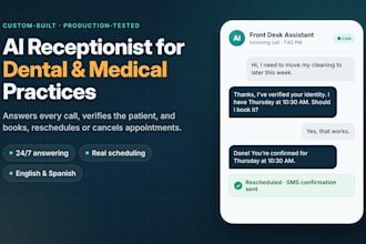 build an ai voice receptionist for your dental or medical practice