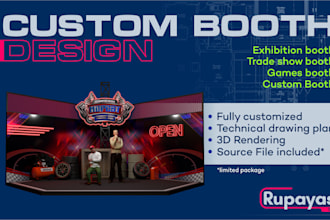 make 3d exhibition or tradeshow booth design