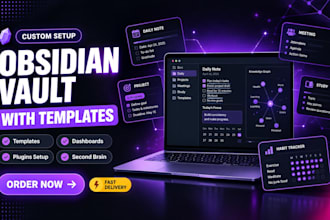 build and organize your obsidian vault with templates, plugins, and linked notes