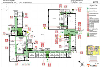 create fire safety plans, emergency evacuation drawings and safety diagrams